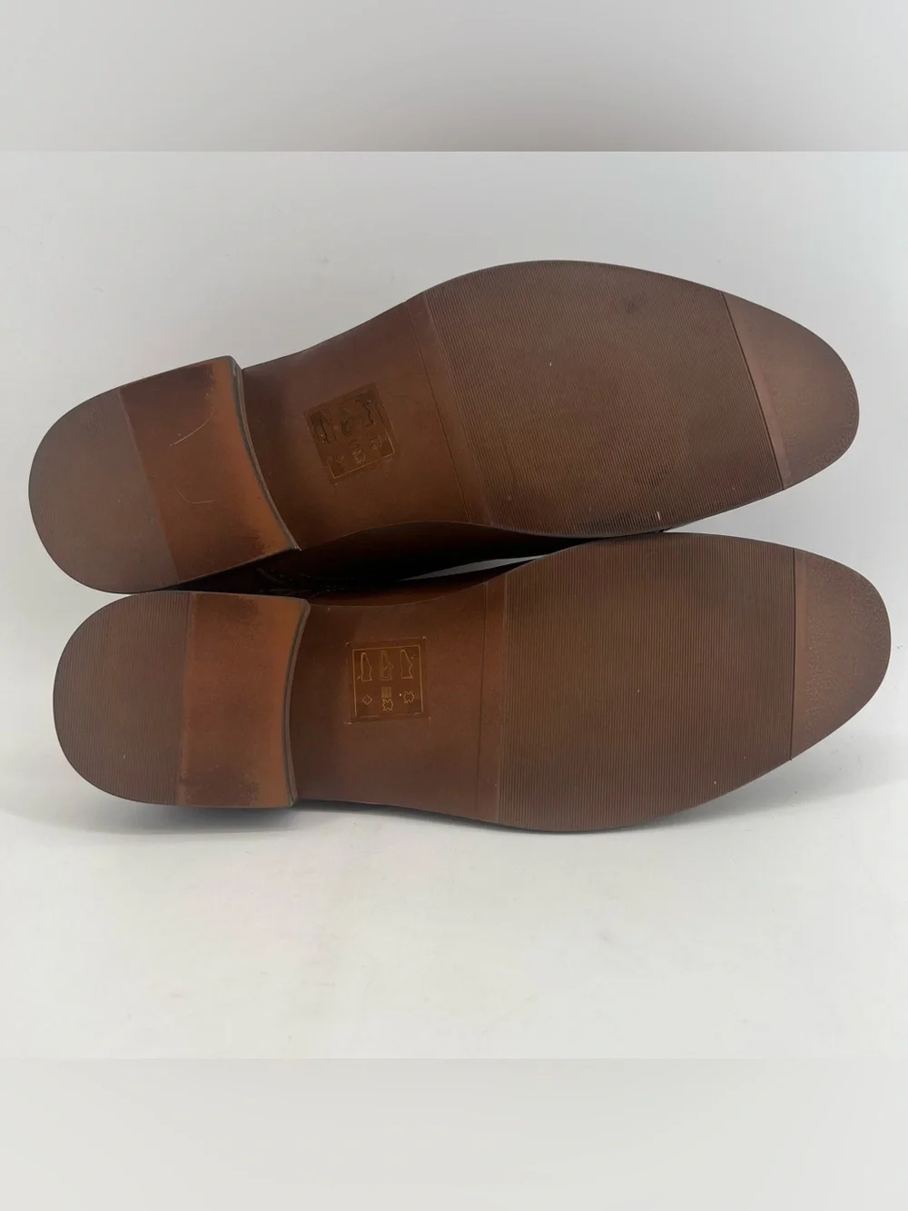 ALDO Men's Brown Leather Cap Toe Lace-Up Oxford Dress Shoes US 10.5 Ayton Cognac